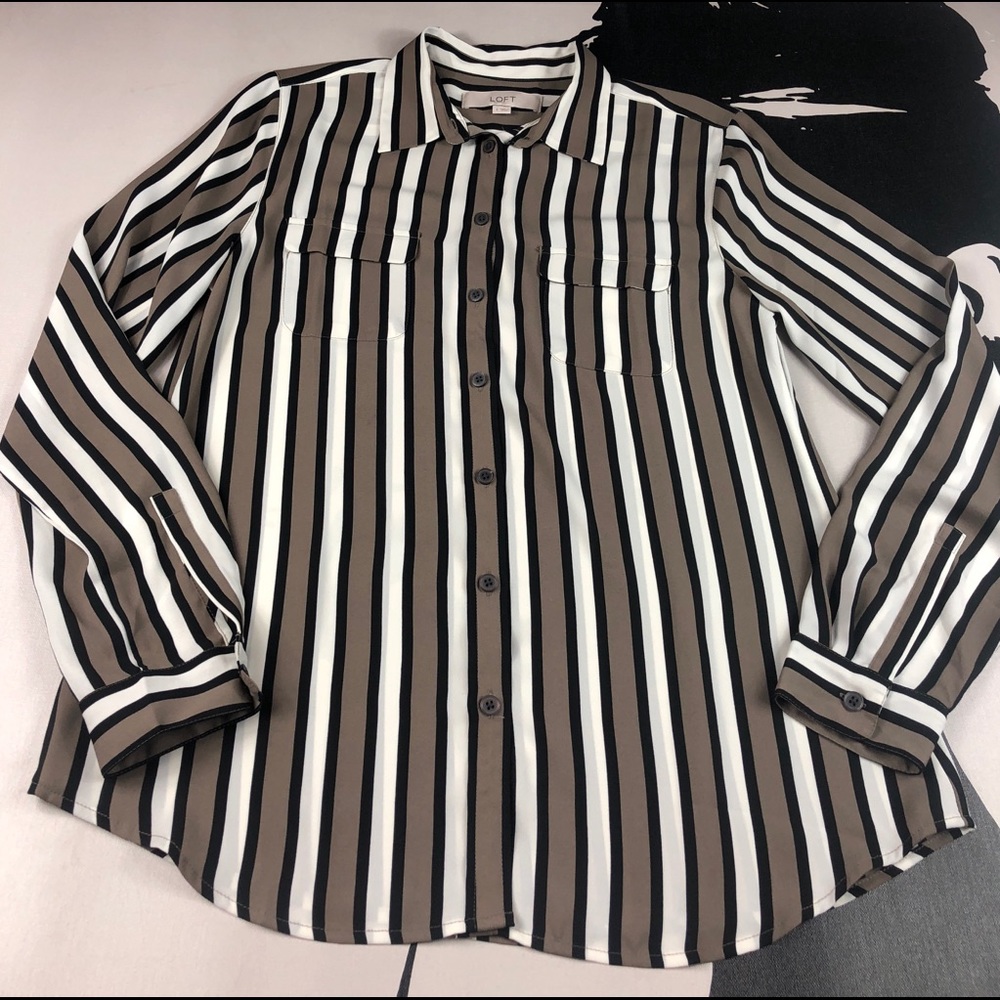 Ann Taylor LOFT Blouse Button Down